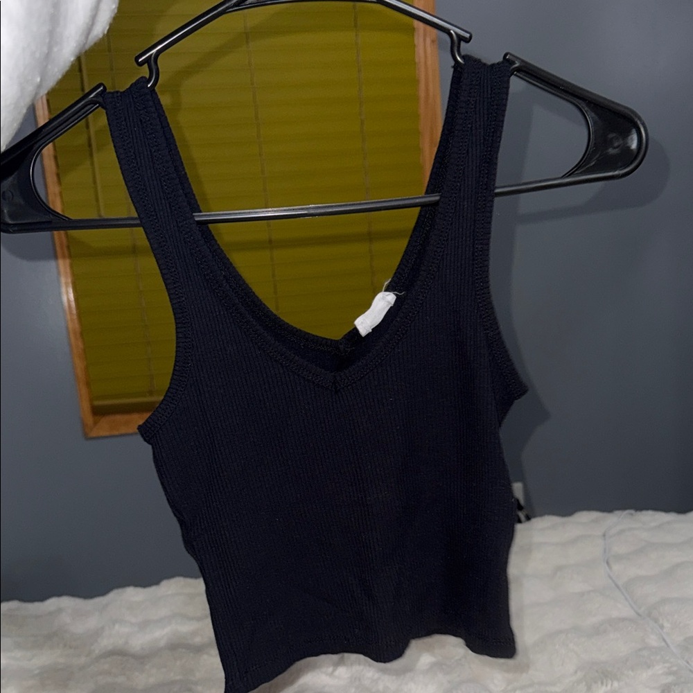 Cotton on Black Sleeveless Rib Top